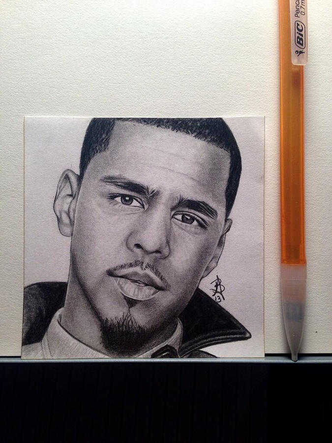 675x900 Post It Drawing Drawing - J Cole Drawing Step By Step