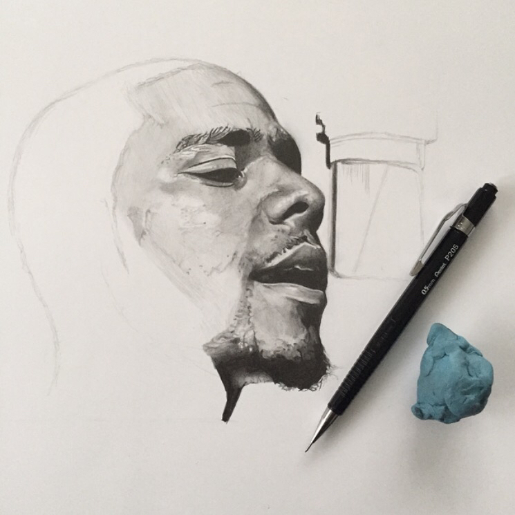 745x745 Artwork - J Cole Drawing Step By Step