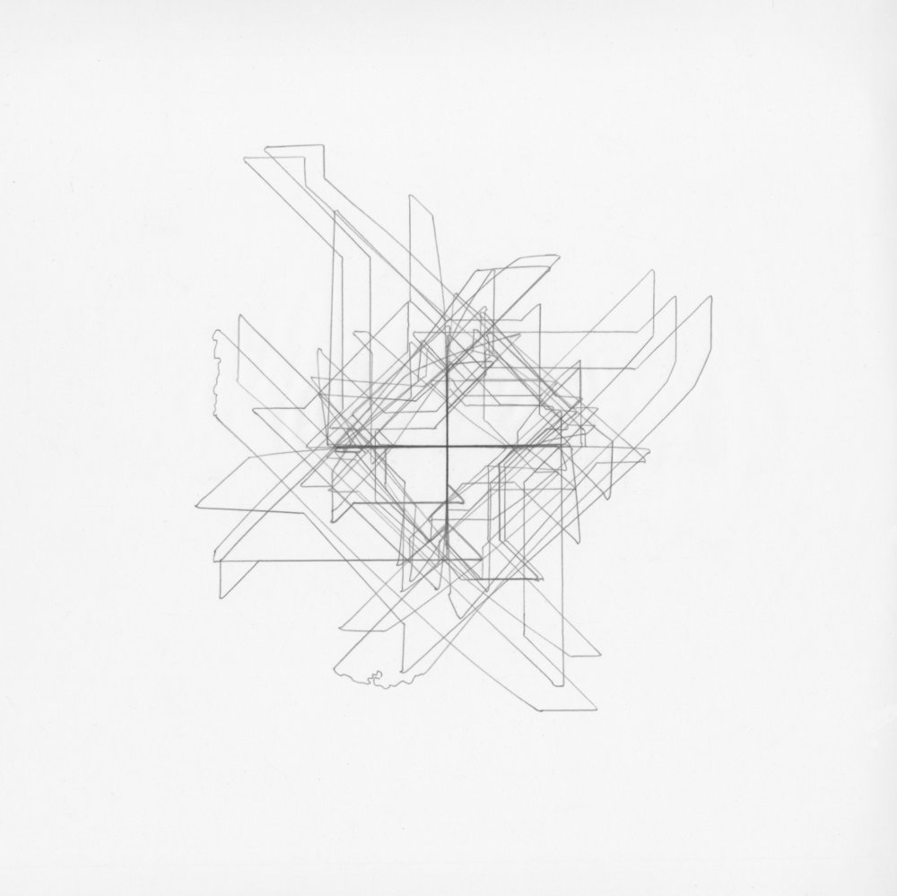 1000x999 Drawing Lewittian Axis Michael Benedetti - J Drawing