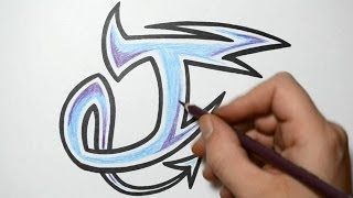 320x180 How To Draw Graffiti Characters Letter - J Drawing