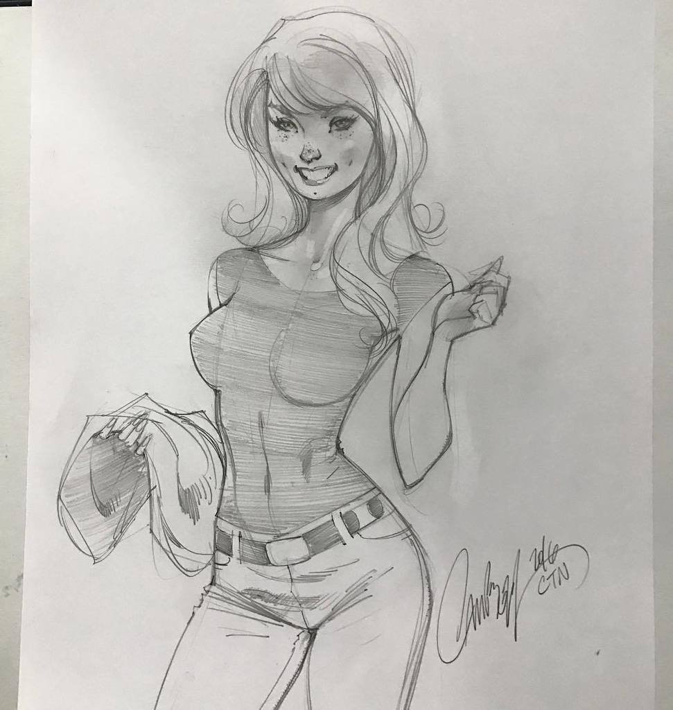 971x1024 J Scott On Twitter Face It Tiger, This Was - J Scott Campbell Drawing
