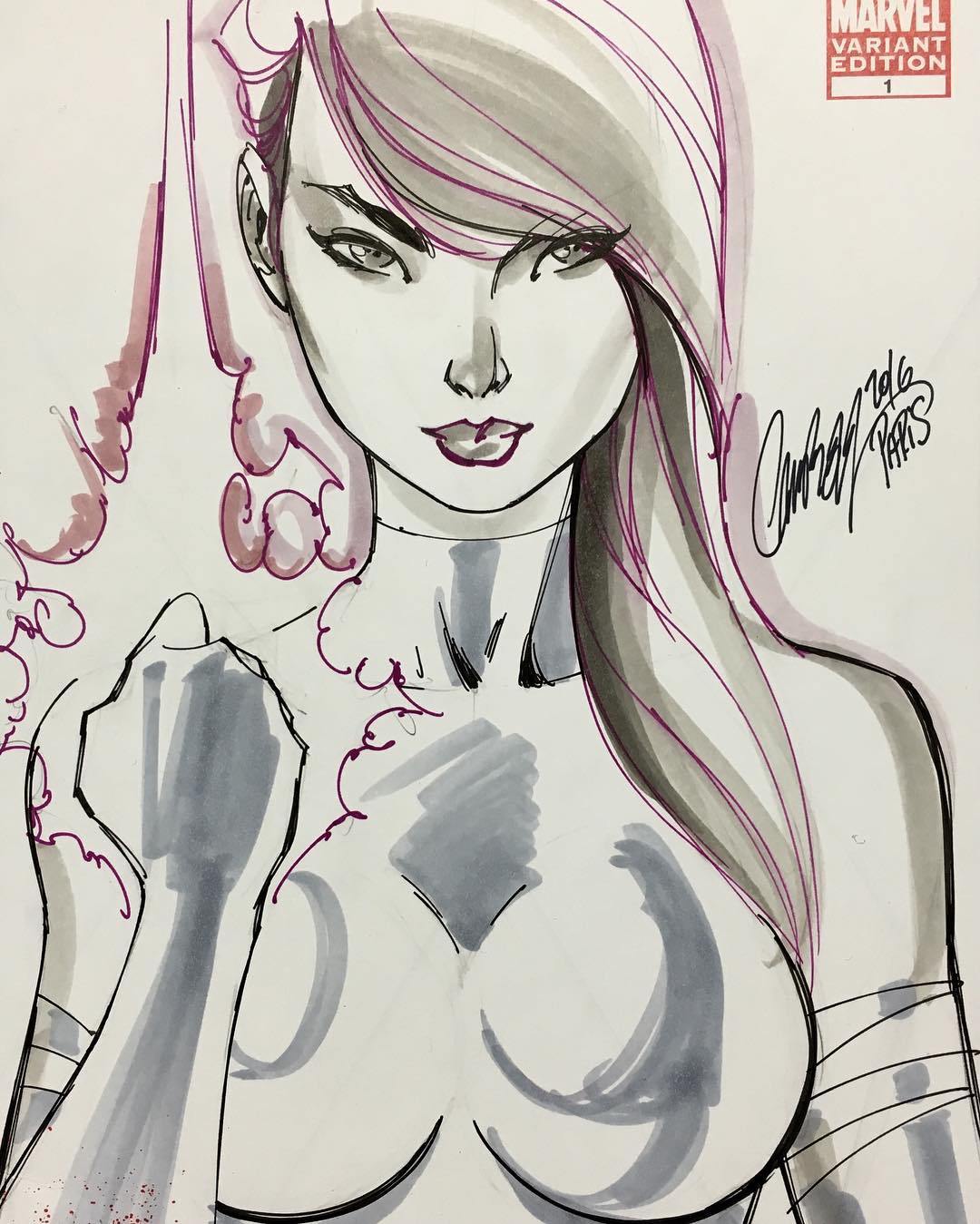 1080x1349 The J Scott Campbell Interview Cbsi Comics - J Scott Campbell Drawing