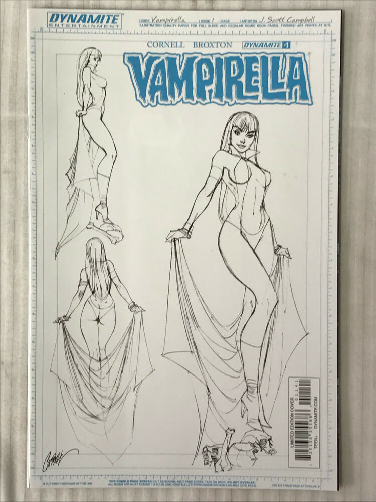 750x1000 Vampirella - J Scott Campbell Drawing
