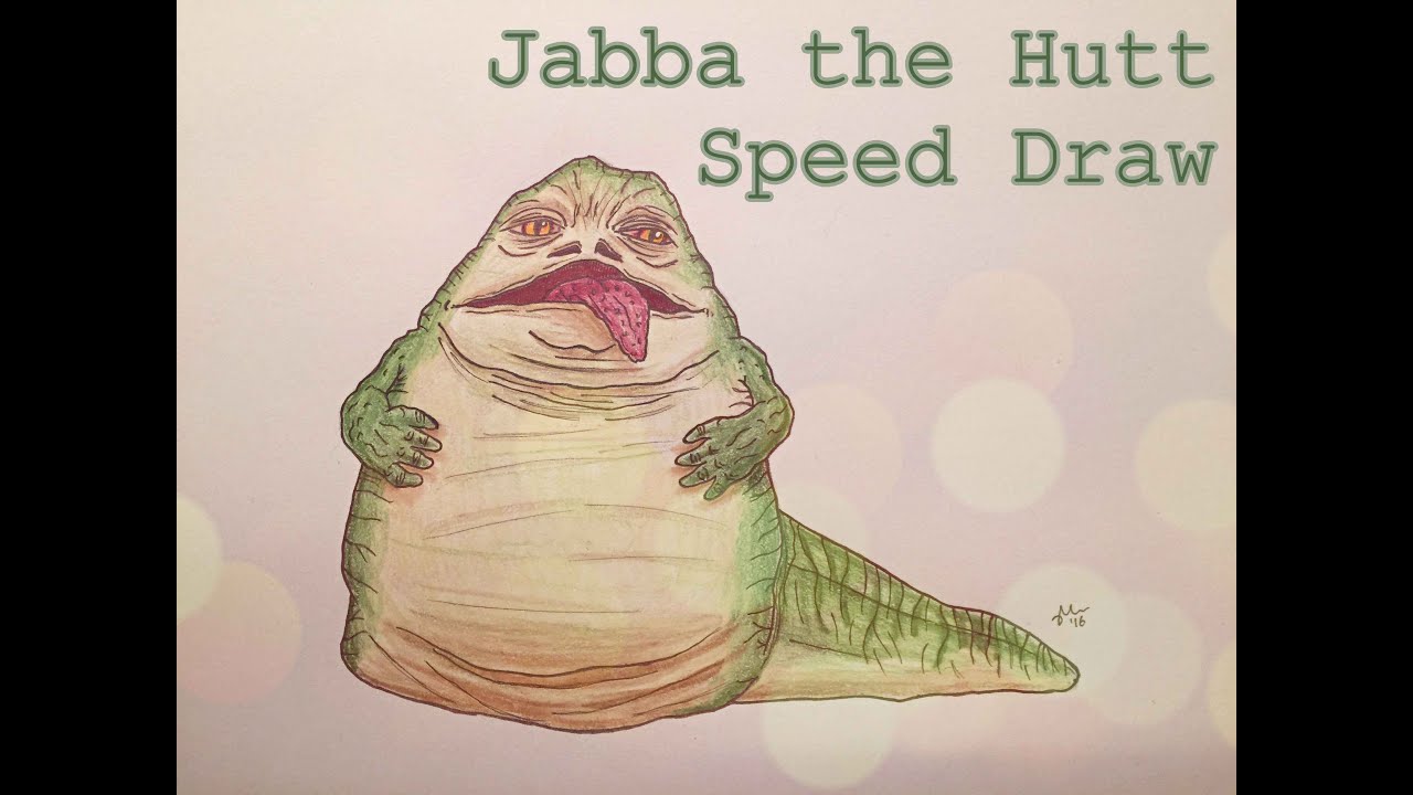 1280x720 Jabba The Hutt Speed Draw - Jabba The Hutt Drawing