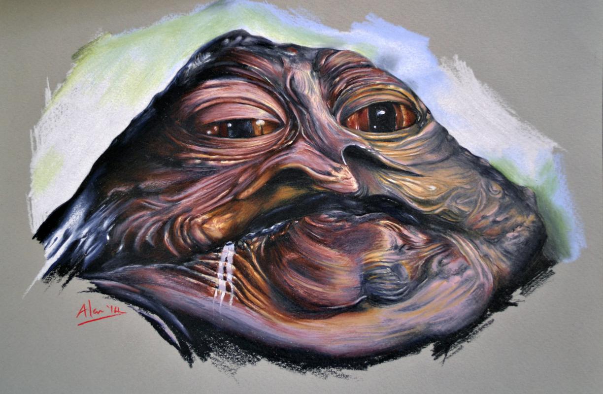 1224x800 Tattoos - Jabba The Hutt Drawing