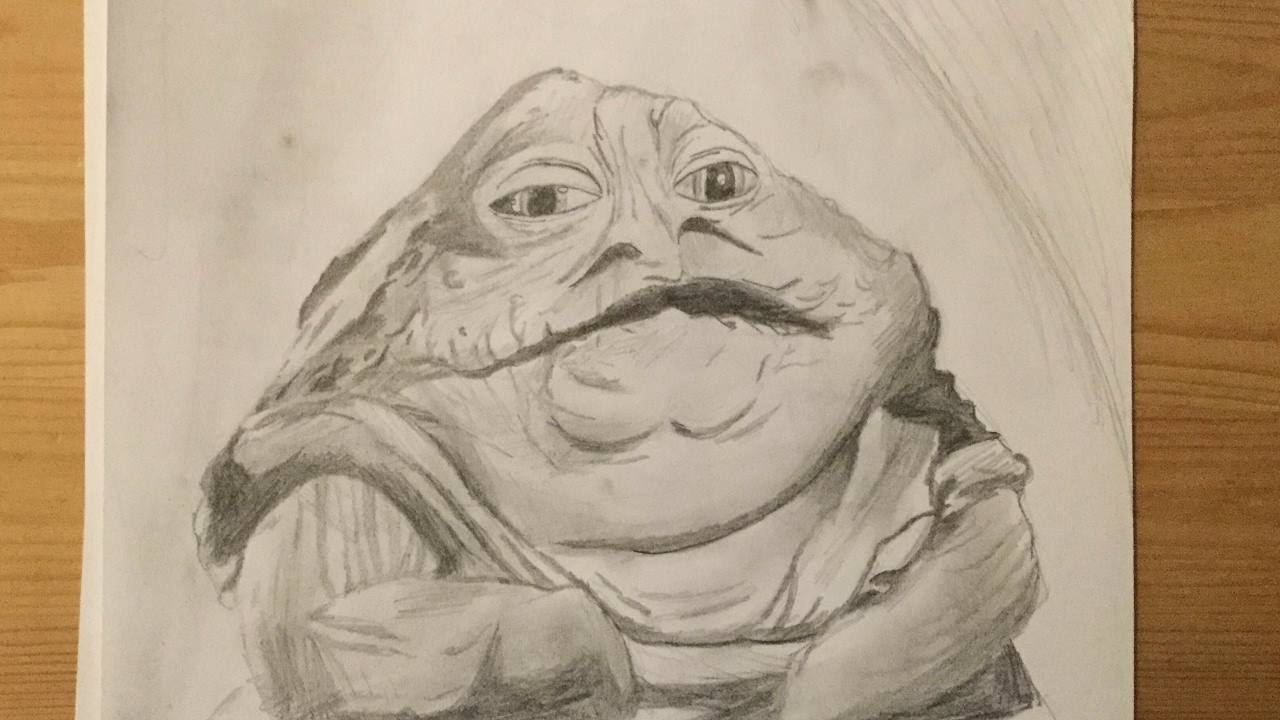 1280x720 How To Draw Jabba The Hutt - Jabba The Hutt Drawing