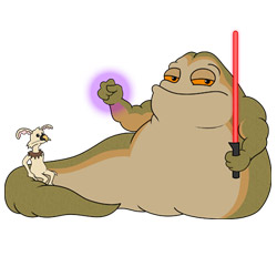 250x250 How To Draw Jabba The Hutt From Return Of The Jedi - Jabba The Hutt Drawing
