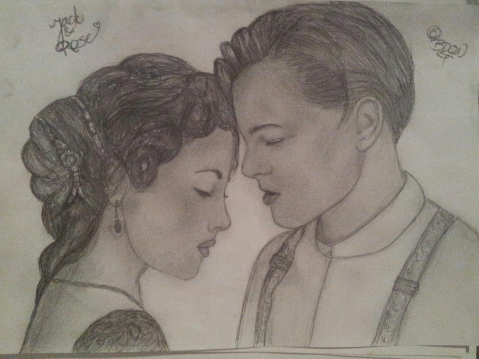 1632x1224 Bdon Drawing Of The Movie Titanic, Jack Rose - Jack And Rose Drawing