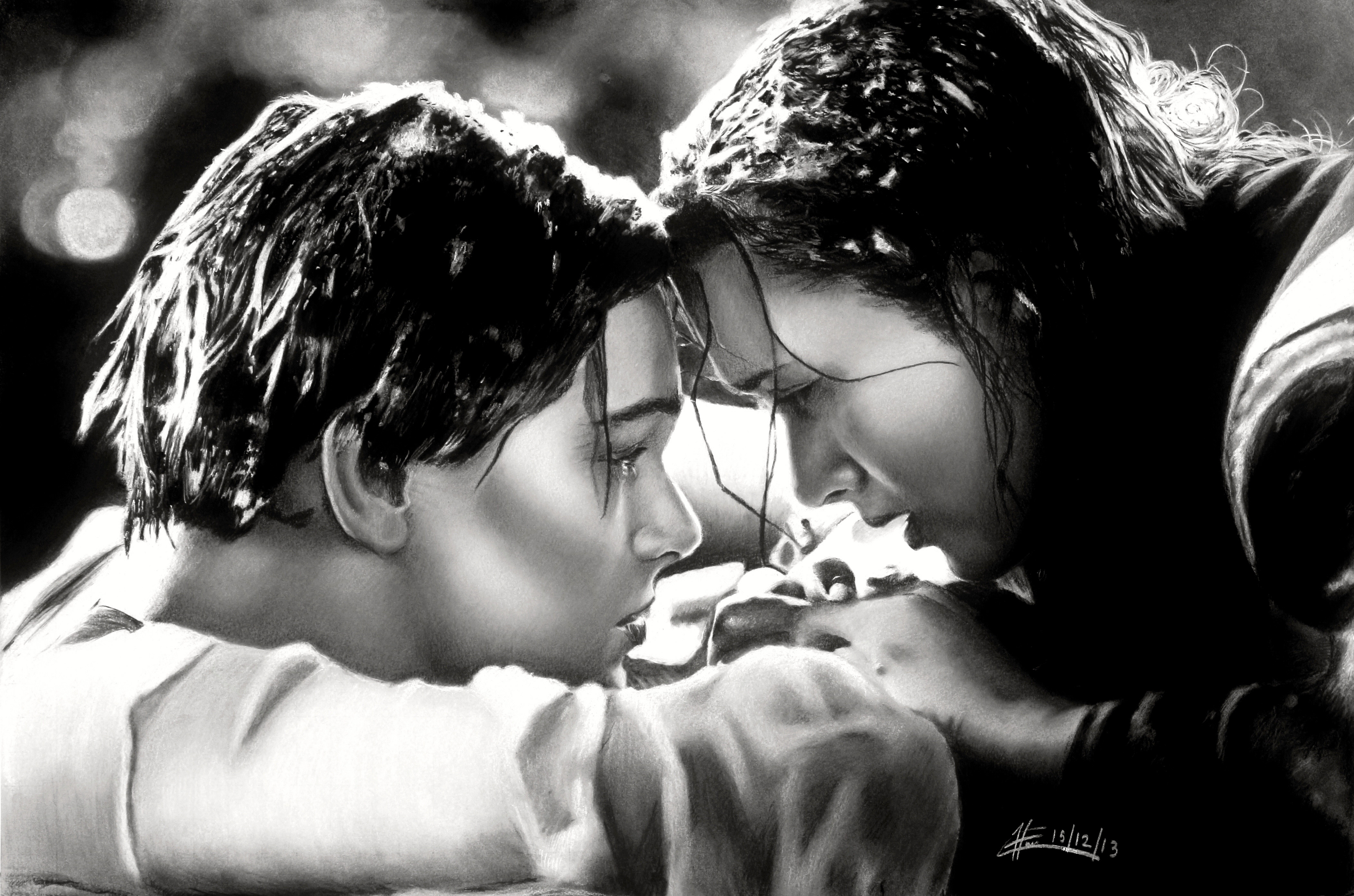 4207x2785 Drawing Of Titanic's Jack And Rose - Jack And Rose Drawing