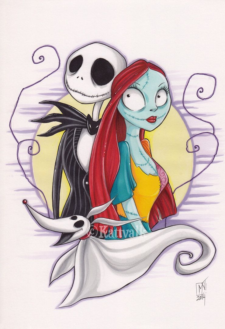 740x1080 Jack, Sally And Zero - Jack And Sally Drawings