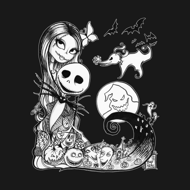 630x630 Jack And Sally's Nightmare - Jack And Sally Drawings