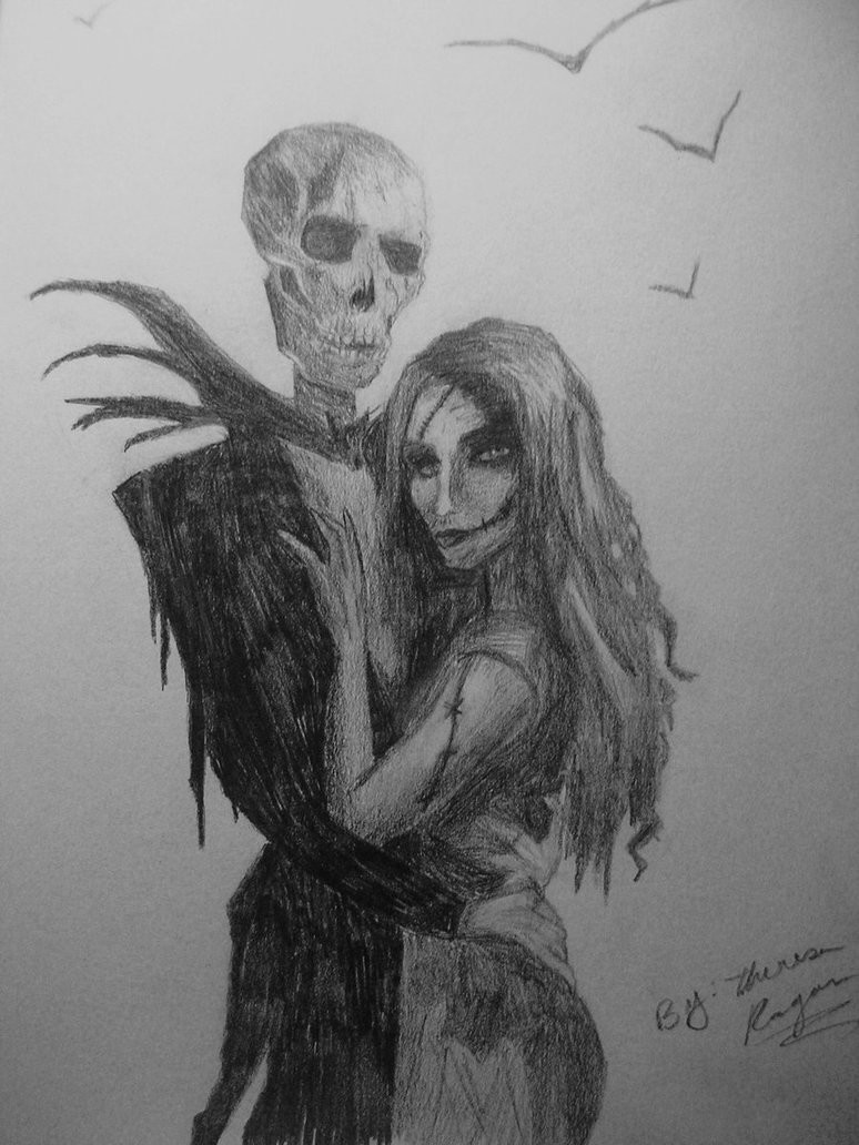 774x1032 Artstation - Jack And Sally Drawings