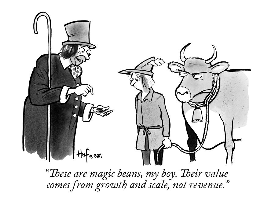 900x661 A Man Sells A Boy Leading A Cow Beans - Jack And The Beanstalk Drawing