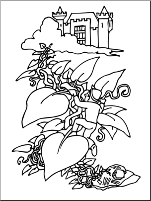 304x404 Clip Art Jack And The Beanstalk Bampw I Abcteach - Jack And The Beanstalk Drawing