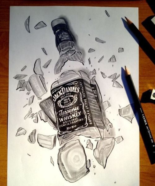 500x601 Image About Cute In Alcohol - Jack Daniels Drawing