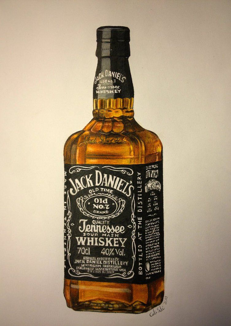 753x1061 Jack Daniels - Jack Daniels Drawing