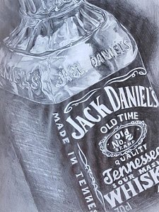225x300 Whiskey Jack Daniels Drawings Fine Art America - Jack Daniels Drawing
