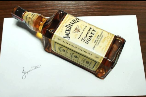 592x395 Drawing Jack Daniels In Steemit - Jack Daniels Drawing