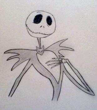 310x350 how to draw how to draw jack skellington - Jack Drawing