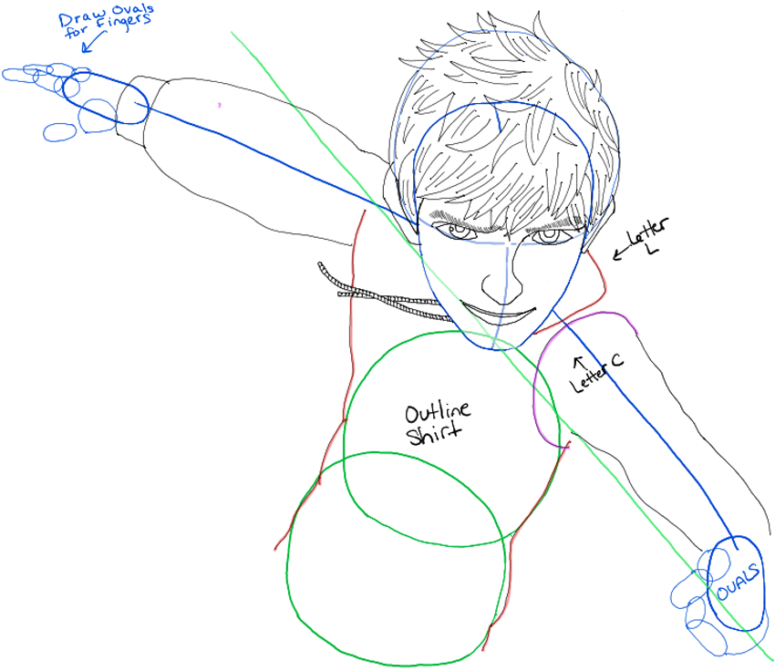 850x736 How To Draw Jack Frost From Rise Of The Guardians In Easy Step - Jack Frost Drawing