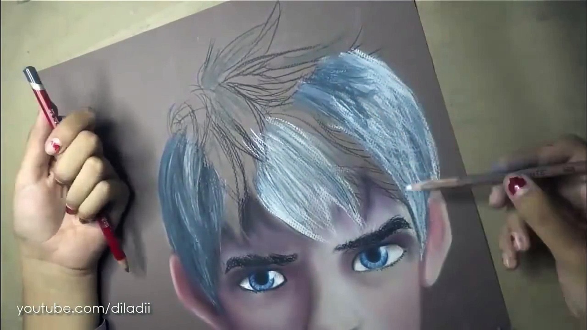 1920x1080 Speed Drawing Jack Frost Diana - Jack Frost Drawing