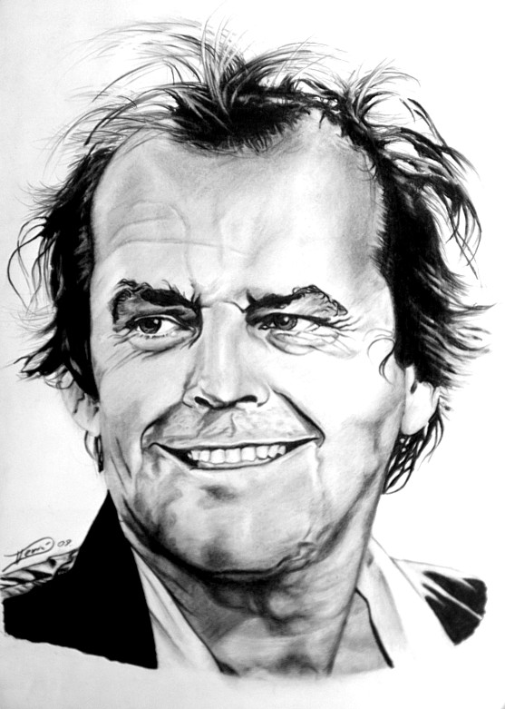 557x781 Jack Nicholson Art Drawing Skill - Jack Nicholson Drawing