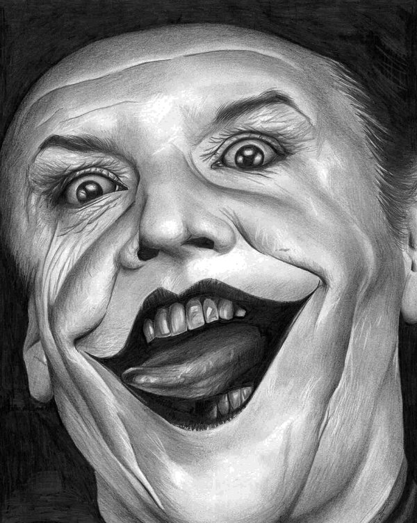 600x753 Jack Nicholson Beautiful Image Drawing Drawing Skill - Jack Nicholson Drawing