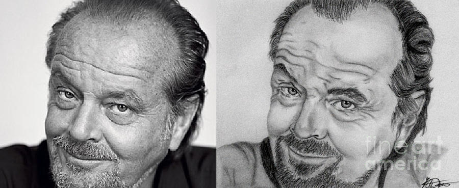900x369 Jack Nicholson Drawing - Jack Nicholson Drawing