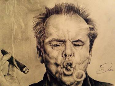 375x281 Pencil Drawing Of Jack Nicholson Drawing - Jack Nicholson Drawing