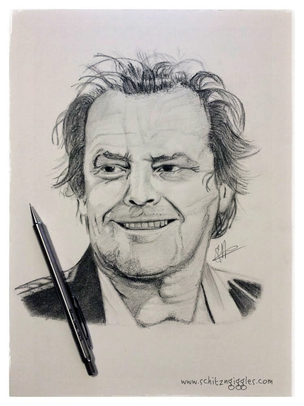 600x800 Scrap Book Of Designs - Jack Nicholson Drawing
