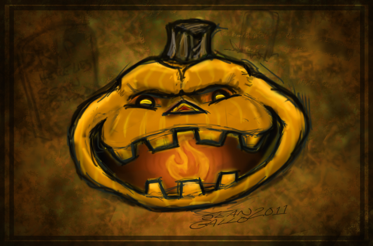 1200x792 Jack O Lantern A Drawing Exercise, Halloween Sean Gallo - Jack O Lantern Drawing