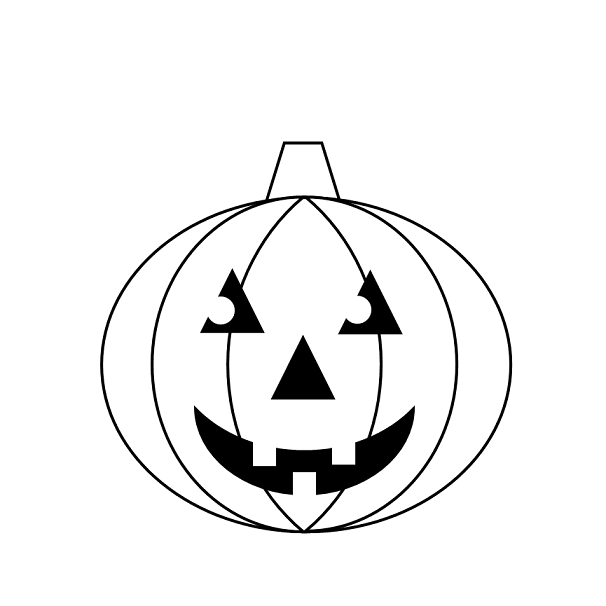 606x606 jack o lantern easy to draw download template jack o lantern - Jack O Lantern Drawing