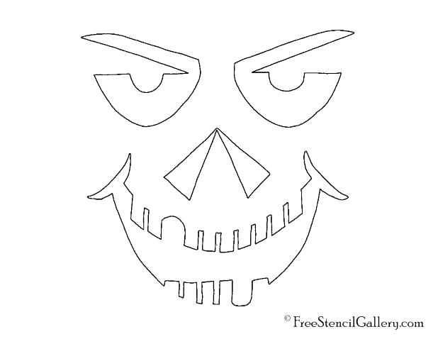 618x478 Jack O Lantern Face Template Pumpkin Face Stencils The Best - Jack O Lantern Drawing Patterns