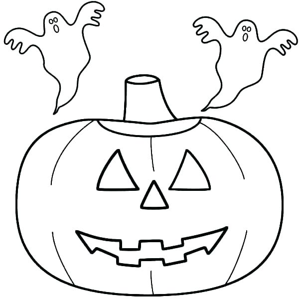 600x602 Pumpkin Patterns Coloring Pages - Jack O Lantern Drawing Patterns