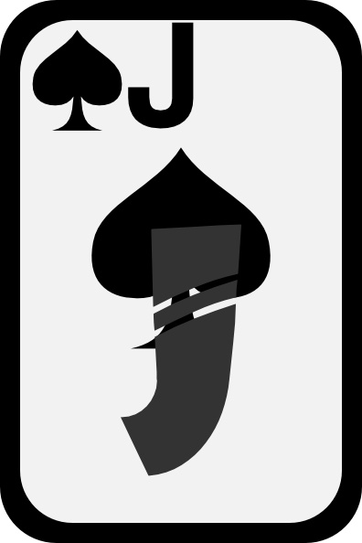 396x594 jack of spades clip art free vector in open office drawing - Jack Of Spades Drawing