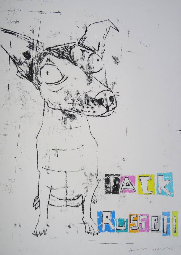 770x1085 saatchi art jack russell drawing - Jack Russell Drawing