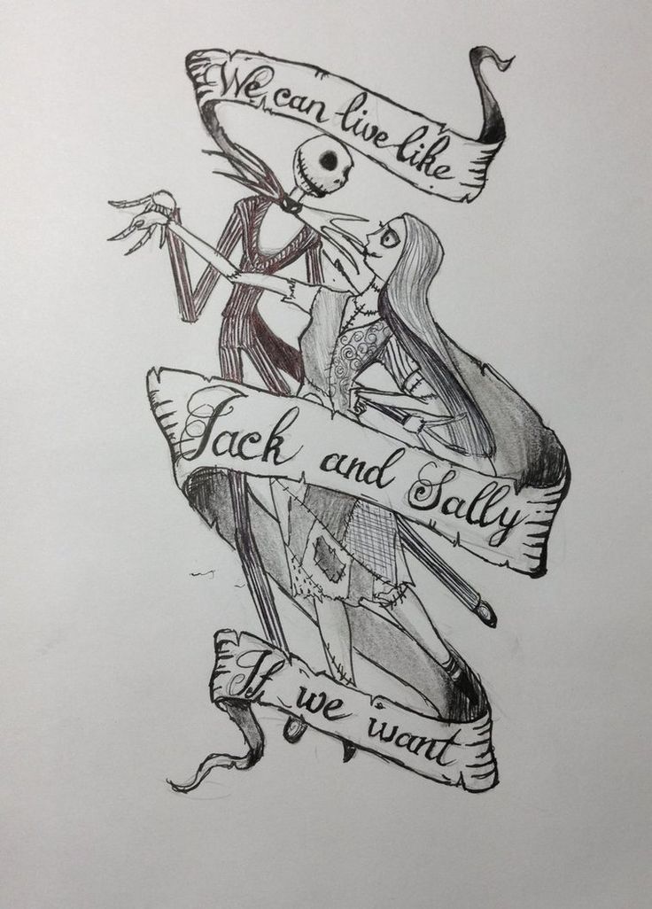 736x1026 Download Jack Skellington Tattoo Ideas - Jack Skellington And Sally Drawings