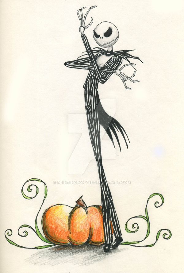 600x890 jack skellington - Jack Skellington Drawing