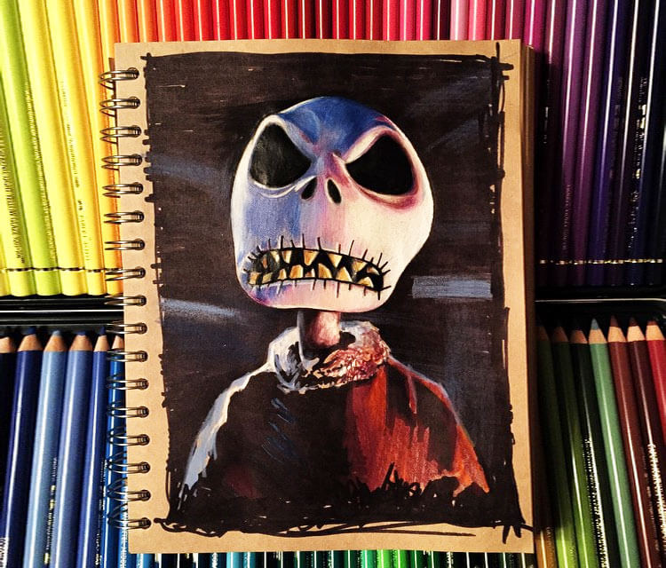 750x640 jack skellington drawing - Jack Skellington Drawing