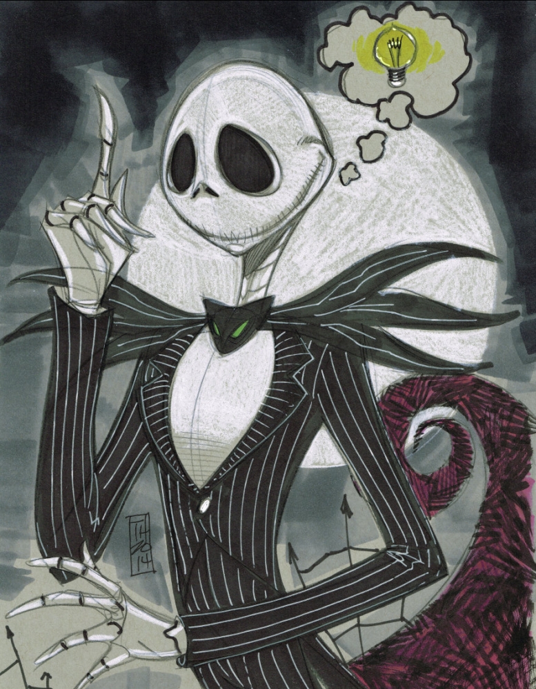 777x1000 online sports memorabilia auction pristine auction - Jack Skellington Drawing