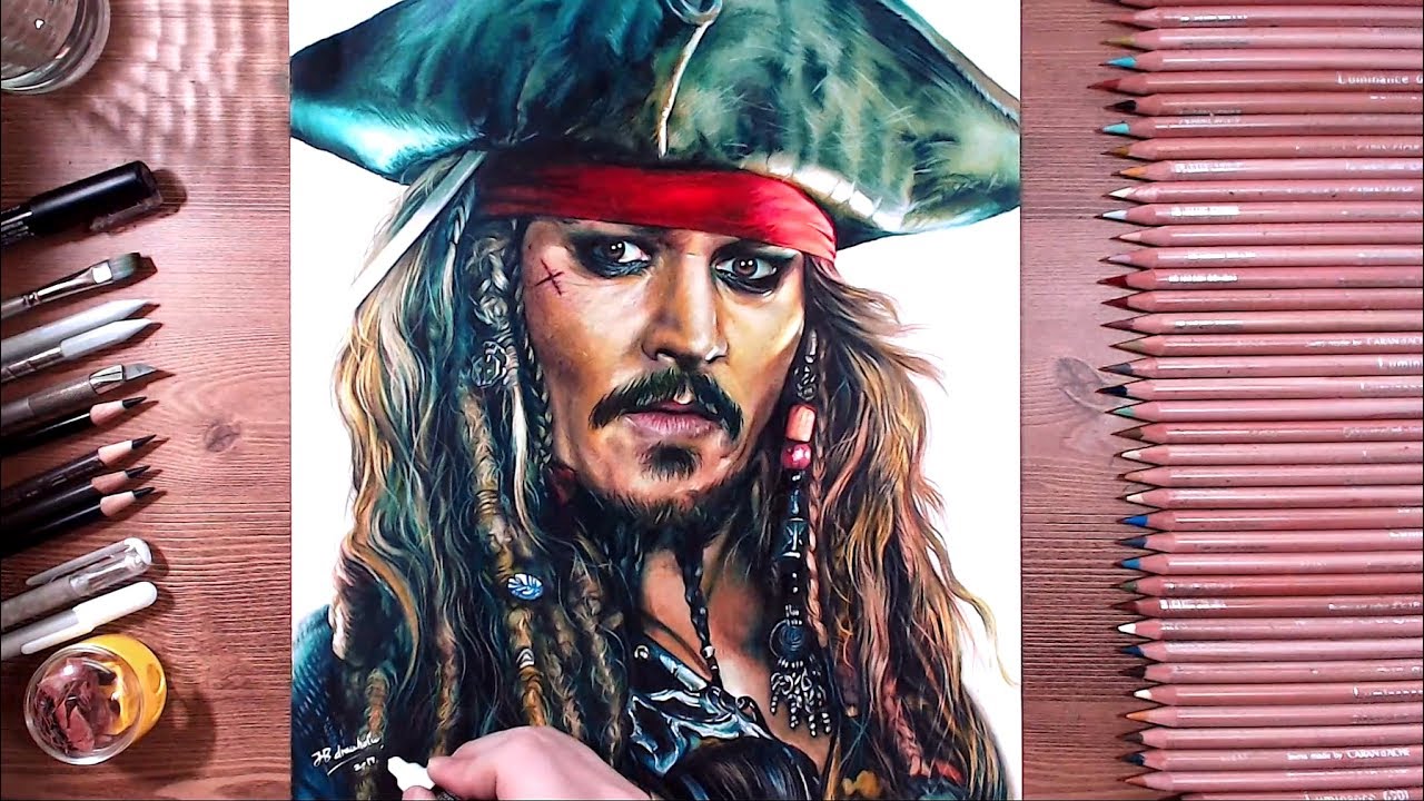1280x720 Drawing Jack Sparrow - Jack Sparrow Drawing