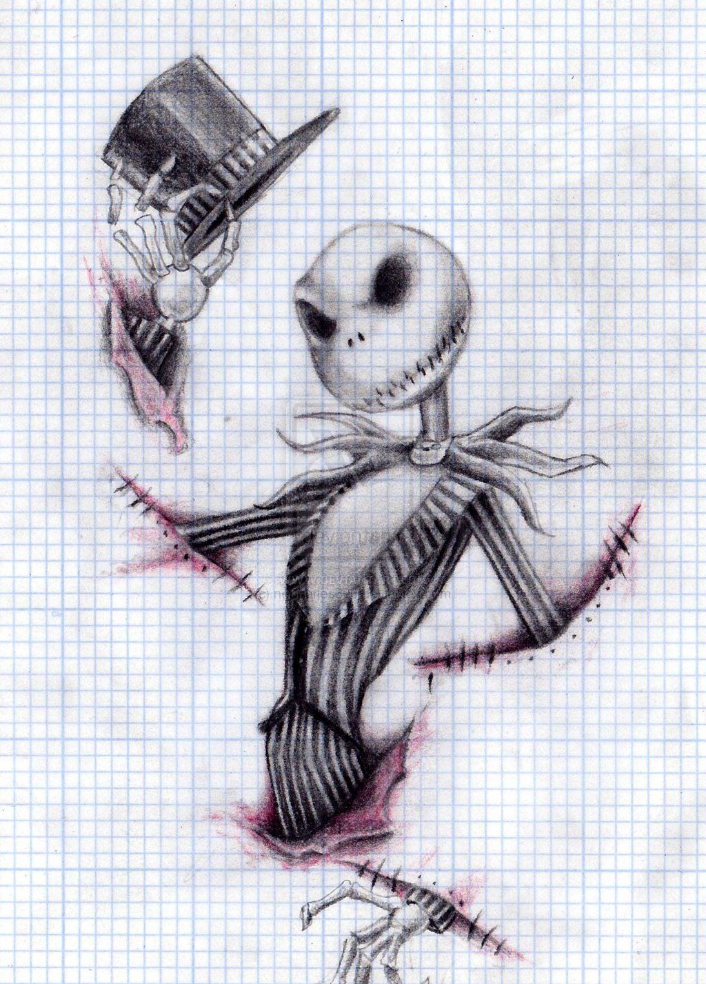 1024x1427 Jack Skellington Tattoo Idea Tattoos Tatuagem Masculina - Jack The Pumpkin King Drawing