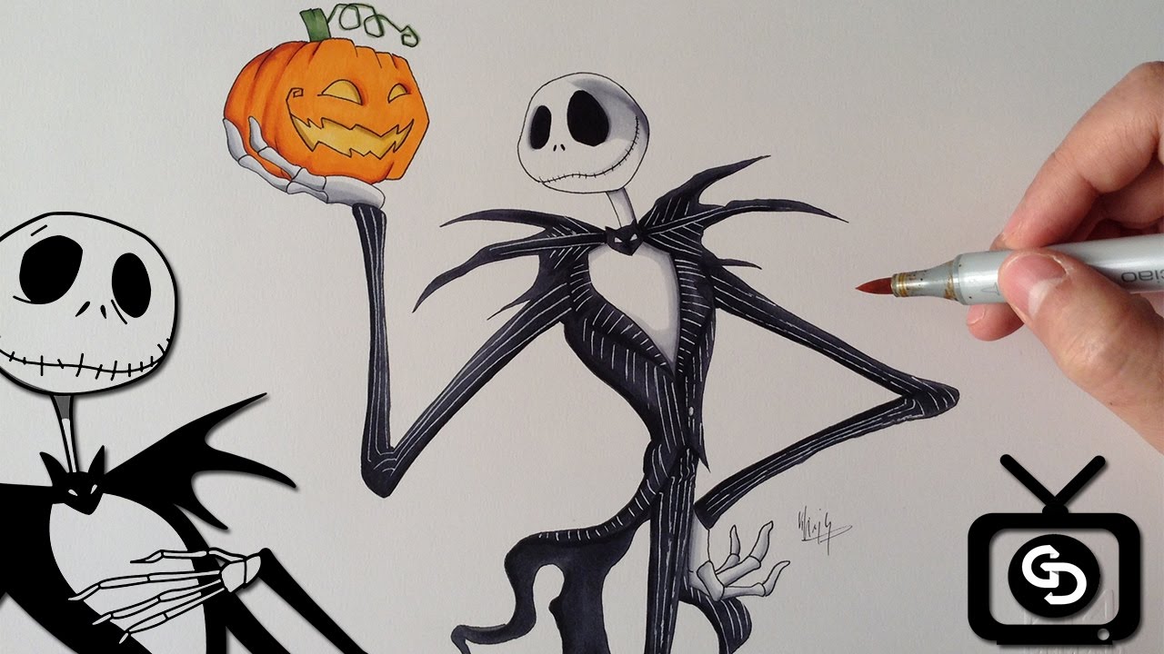 1280x720 How To Draw Jack Skellington - Jack The Skeleton Drawing