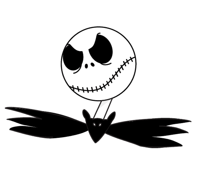 678x600 How To Draw Jack Skellington Step - Jack The Skeleton Drawing