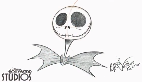 582x335 Learn To Draw Jack Skellington - Jack The Skeleton Drawing
