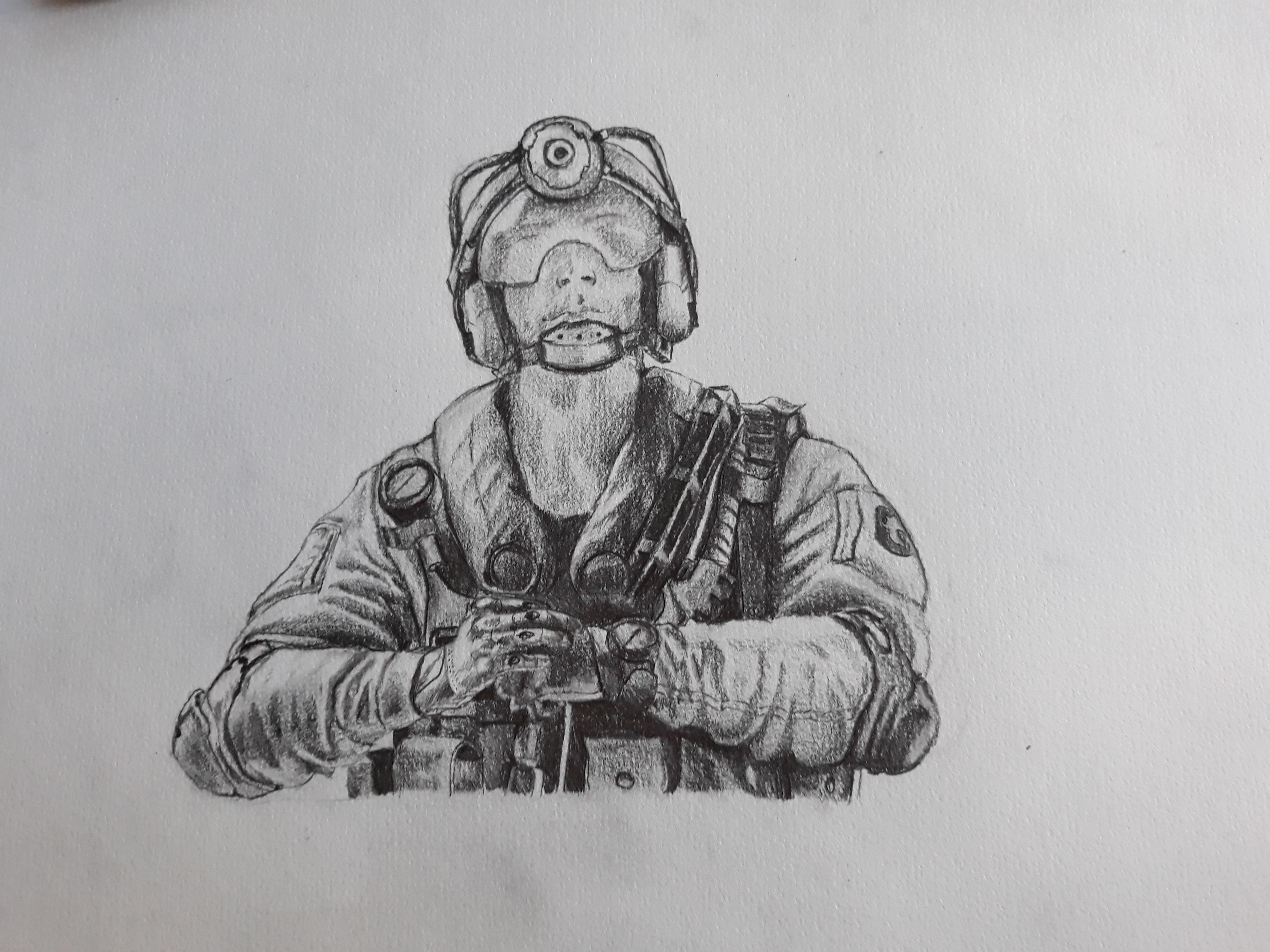 4128x3096 was bored, so i decided to draw a jackal haven't touched a pencil - Jackal Drawing