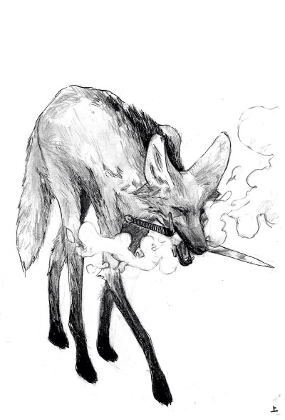 400x588 jackal drawing tumblr - Jackal Drawing