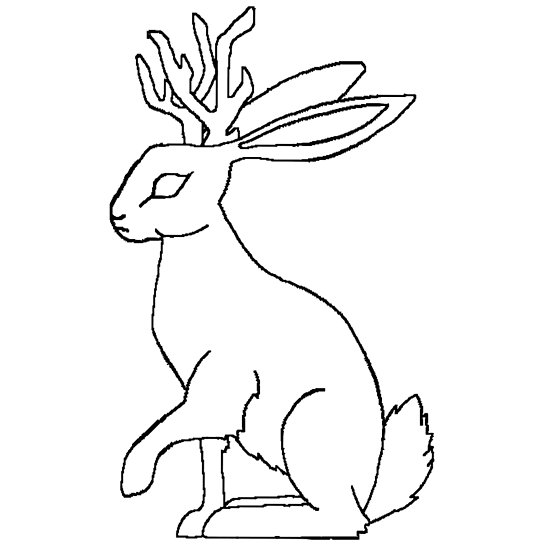 550x550 Jackalope Posters - Jackalope Drawing