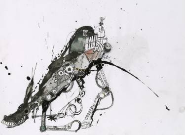 375x273 Broken Down Jackass Drawing - Jackass Drawing