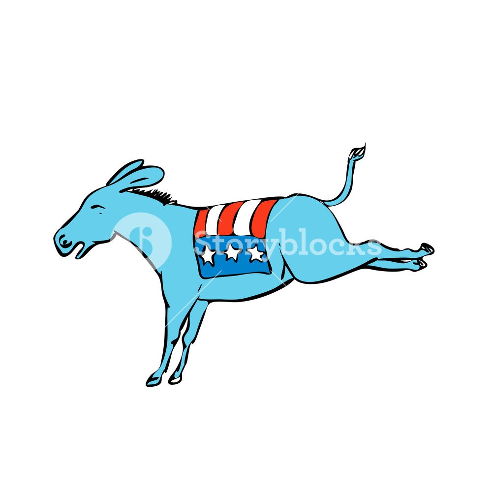 1000x1000 Drawing Sketch Style Illustration Of A Donkey Or Jackass Mascot - Jackass Drawing